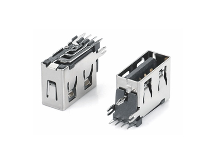 USB2.0AF90度側插大電流3A 5A