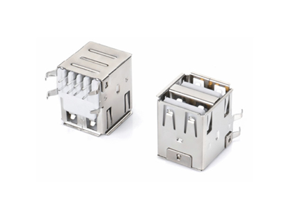 USB2.0AF雙層17.0彎腳 直腳